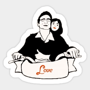 Love (B & W) Sticker